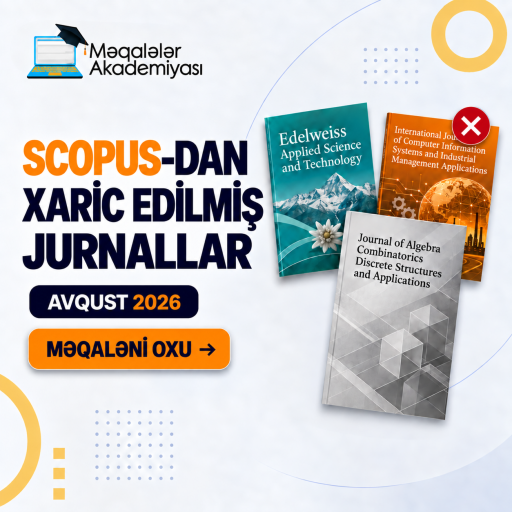 Scopus-dan çıxarılmış jurnallar — avqust 2026, üç nəşrin icmalı